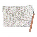 STRAW SHOULDER BAG - PINK 