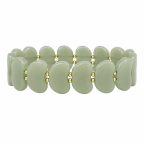 ACRYLIC HEART BRACELET - MINT 