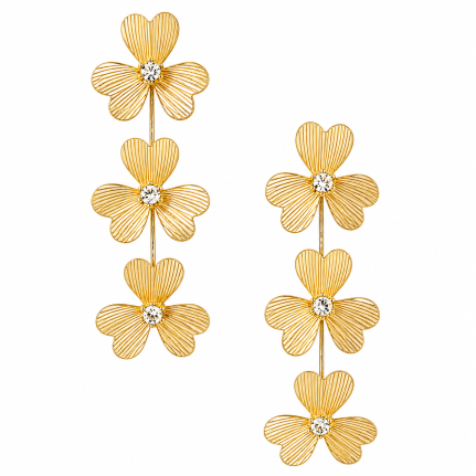 FLOWER EARRINGS - GOLD 