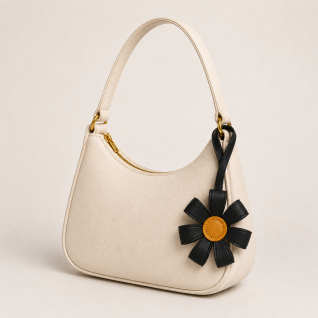 FLOWER CHARM - BLACK 
