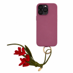 FLOWER KEYCHAIN CHARM - RED 
