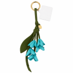 FLOWER KEYCHAIN CHARM - TURQUOISE