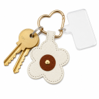 MAGNETIC FLOWER KEYCHAIN - WHITE 