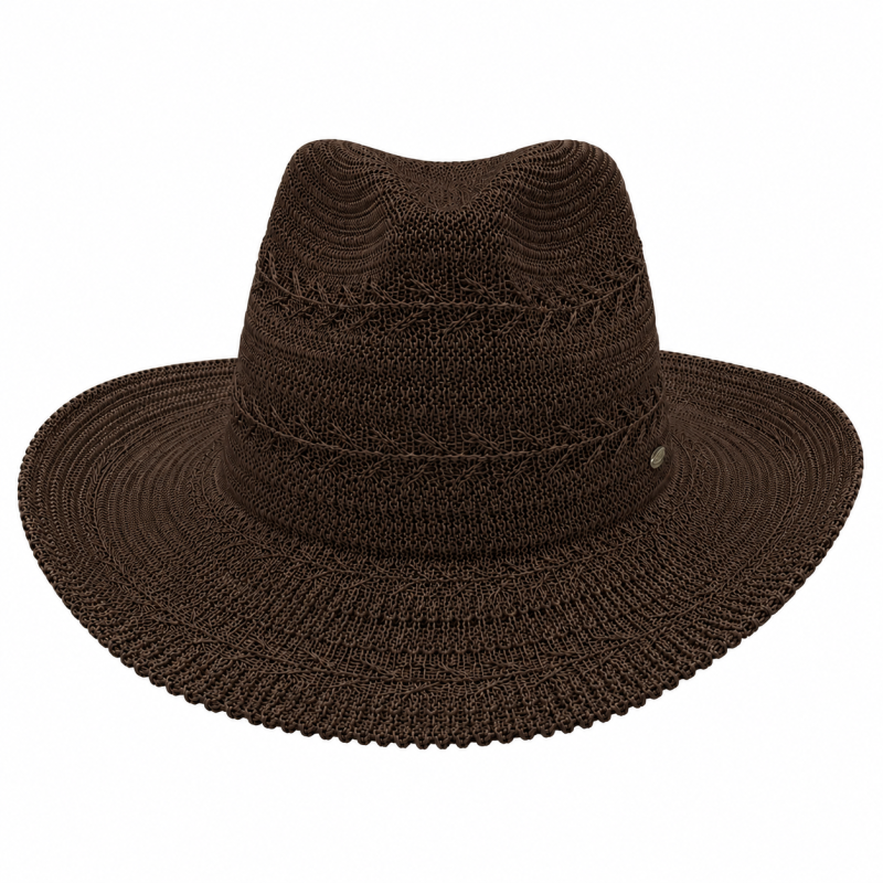 COWBOY STRAW HAT - BROWN 