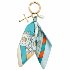 SILK BAG CHARM - TURQUOISE 