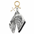 SILK BAG CHARM - WHITE 
