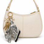SILK BAG CHARM - WHITE 
