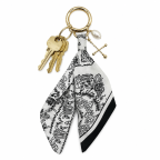 SILK BAG CHARM - WHITE 