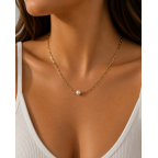 PEARL NECKLACE - GOLD 