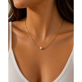 PEARL NECKLACE - GOLD 