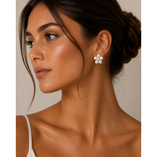 STUD FLOWER- EARRINGS 