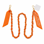 SILK SCARF PHONE/PURSE STRAP - ORANGE 
