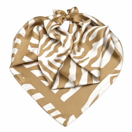 SILK SCARF - BEIGE 