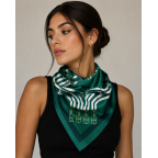 SILK SCARF - GREEN 
