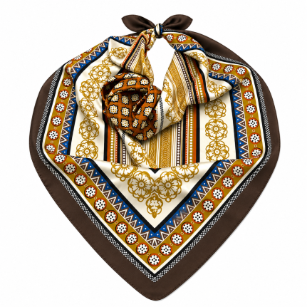 SILK SCARF - MUSTARD 
