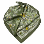 SILK SCARF - OLIVE 