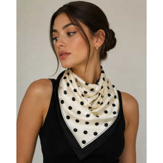 SILK SCARF - WHITE 