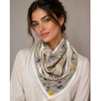 SILK SCARF - TAUPE 