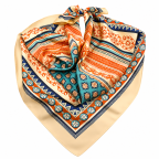 SILK SCARF - TURQUOISE 