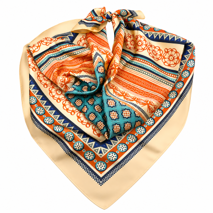 SILK SCARF - TURQUOISE 