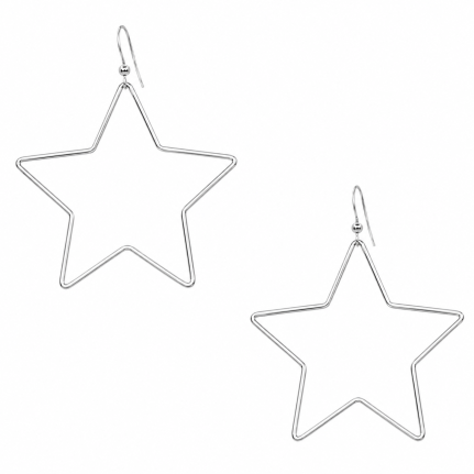 STAR EARRINGS - SILVER 