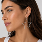 STAR EARRINGS - SILVER 