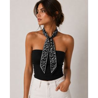 TWILLY SCARF - BLACK 