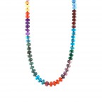 COLORFUL BEADED NECKLACE - MULTI