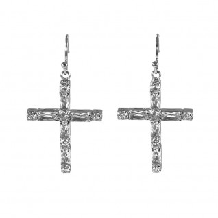 CROSS EARRINGS - GOLD