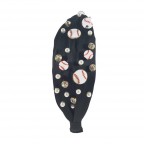 BASEBBALL HEADBAND - BLACK 