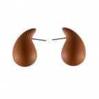 DROPLET EARRINGS - BURGUNDY 