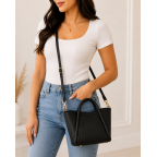 MEDIUM CROSSBODY - BLACK 