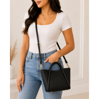 MEDIUM CROSSBODY - BLACK 
