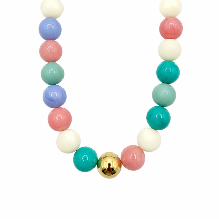 CHUNCKY NECKLACE - LIGHT MULTI 
