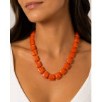 CHUNKY NECKLACE - ORANGE 