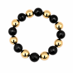 BEADED BRACELET - BLACK 