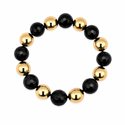 BEADED BRACELET - BLACK 