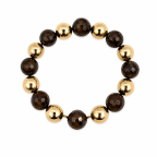 BEADED BRACELET - BROWN 