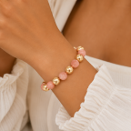 BEADED BRACELET - PINK 
