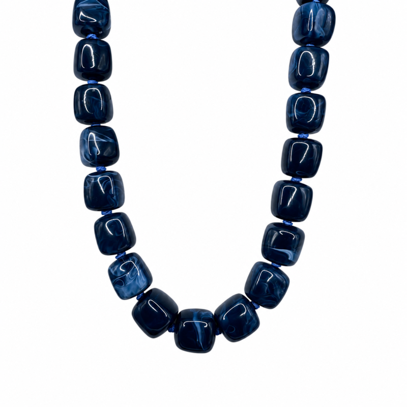 CHUNKY NECKLACE - NAVY 