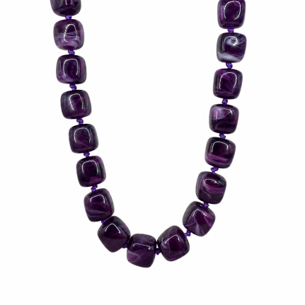CHUNCKY NECKLACE - PURPLE 