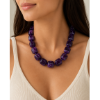 CHUNCKY NECKLACE - PURPLE 