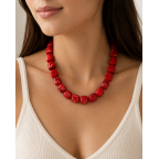 CHUNCKY NECKLACE - RED 