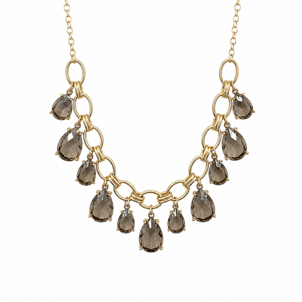 GEMSTONE NECKLACE - BLACK DIAMOND 