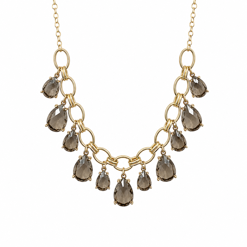 GEMSTONE NECKLACE - BLACK DIAMOND 