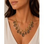 GEMSTONE NECKLACE - BLACK DIAMOND 