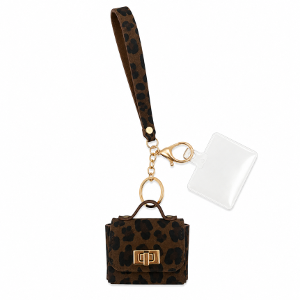 AIRPOD KEYCHAIN ACCESSORY - DARK BROWN 