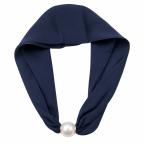 MAGNECTIC SCARF NECKLACE - NAVY