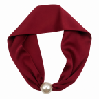 MAGNECTIC SCARF NECKLACE - BURGUNDY