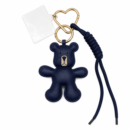 BEAR KEYCHAIN - NAVY 